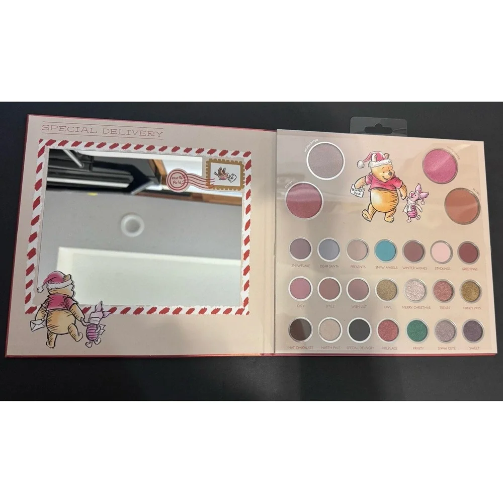 RARE Taste Beauty X Winnie The Pooh Christmas Face & Eyeshadow Palette Large NEW